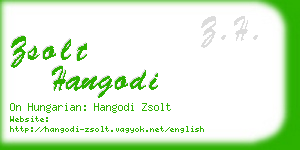 zsolt hangodi business card